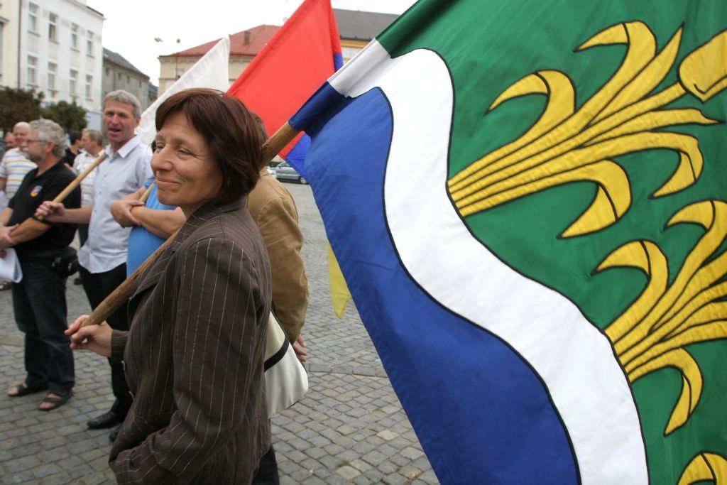 Demonstrace starostů proti daňové diskriminaci