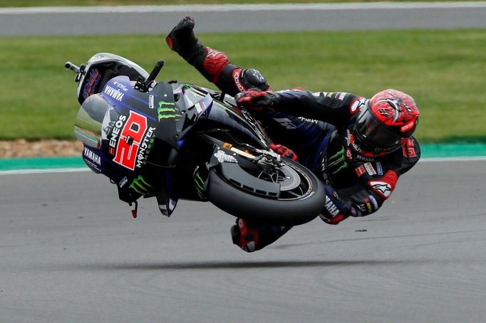 Havárie Fabia Quartarara při závodě British GP