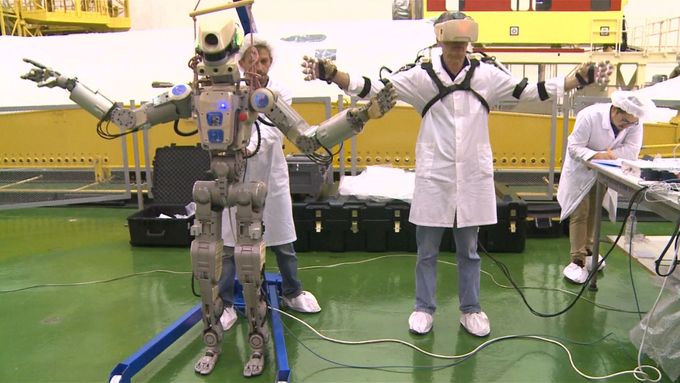 Člověku podobný robot Fjodor se stane prvním ruským androidem na ISS