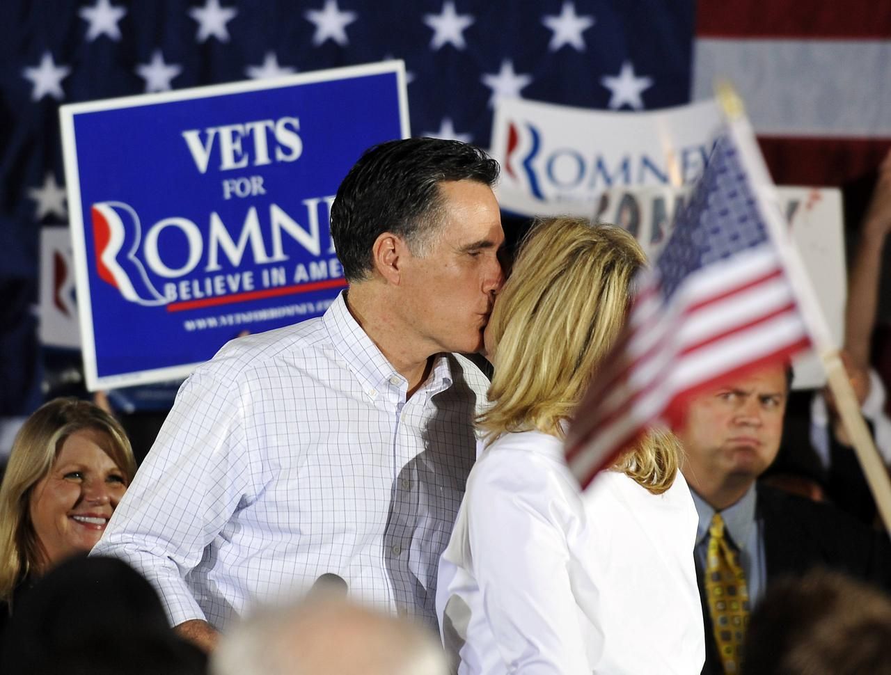 USA: Mitt Romney a jeho žena Ann, primárky v Jižní Karolíně