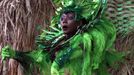 A reveller from the Beija Flor samba school participates during the annual carnival parade in Rio de Janeiro's Sambadrome, February 11, 2013. REUTERS/Pilar Olivares (BRAZIL - Tags: SOCIETY) Published: Úno. 12, 2013, 4:10 dop.