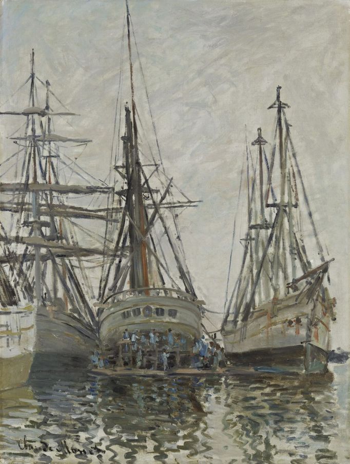 Claude Monet: Oprava lodí.