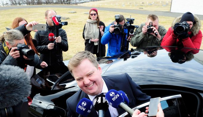 Islandský premiér Sigmundur Davíd Gunnlaugsson