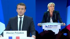 Vítězové prvního kola prezidentských voleb ve Francii, Marine Le Penová a Emmanuel Macron, burcují voliče pro rozhodující druhé kolo.