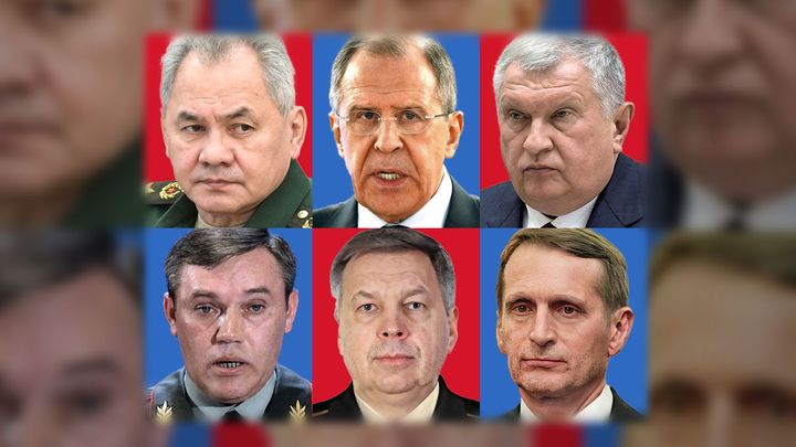 Tváře války. Kdo jsou Putinovi nejbližší, zodpovědní za krvavý vpád na Ukrajinu; Zdroj foto: Reuters, ČTK, Ruské ozrojené síly/Wikimedia