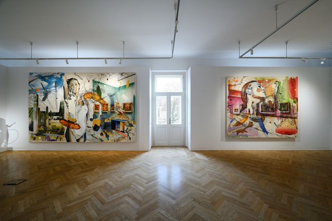 Snímek z výstavy děl Martina Krajce ve Ville Pellé.