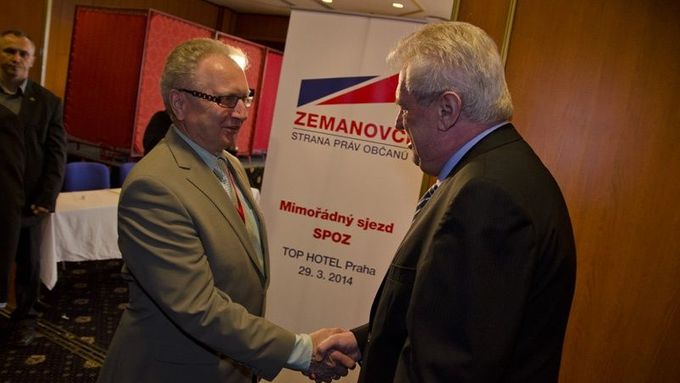 Jan Veleba a Miloš Zeman.