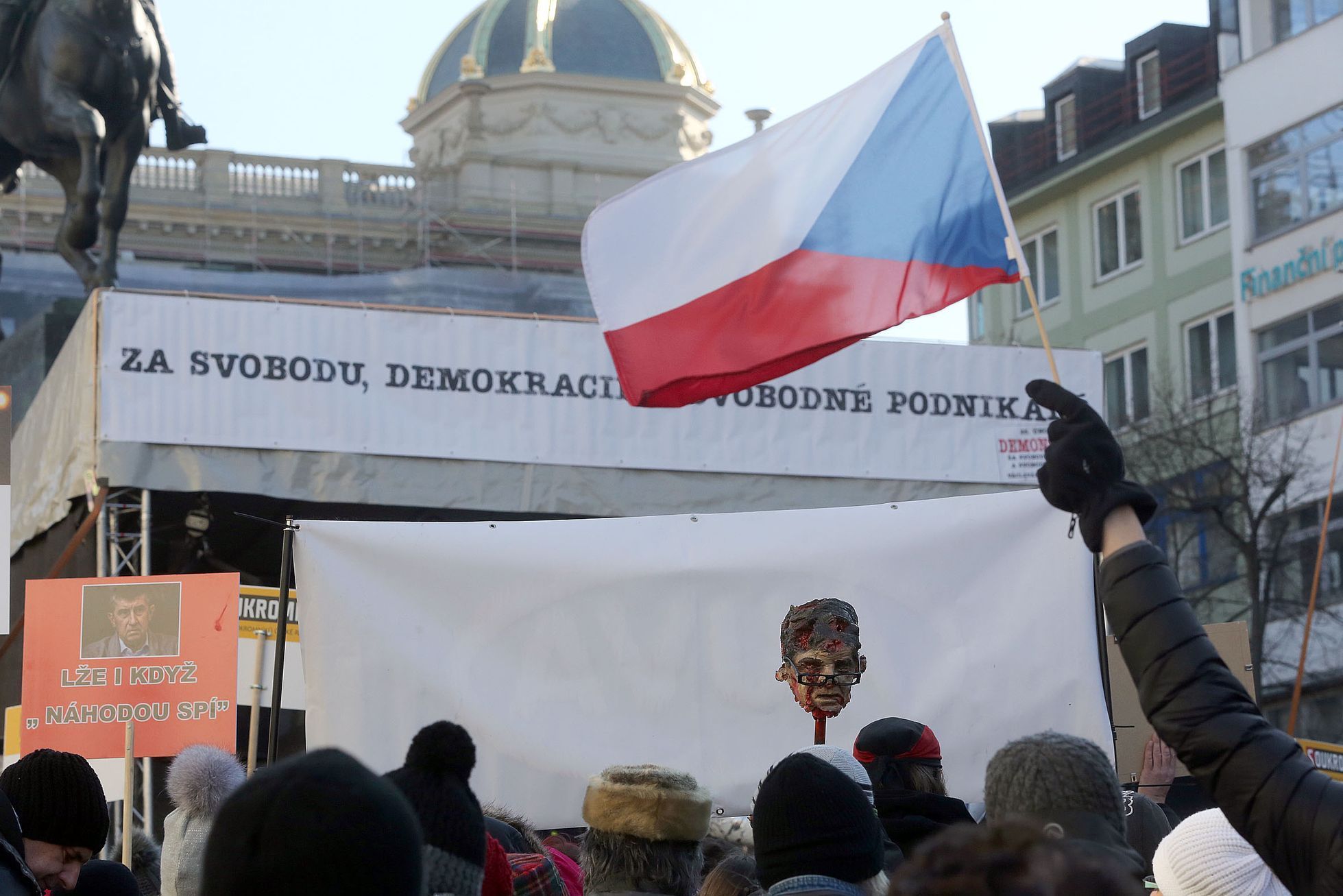Demonstrace 25.února 2018 v Praze