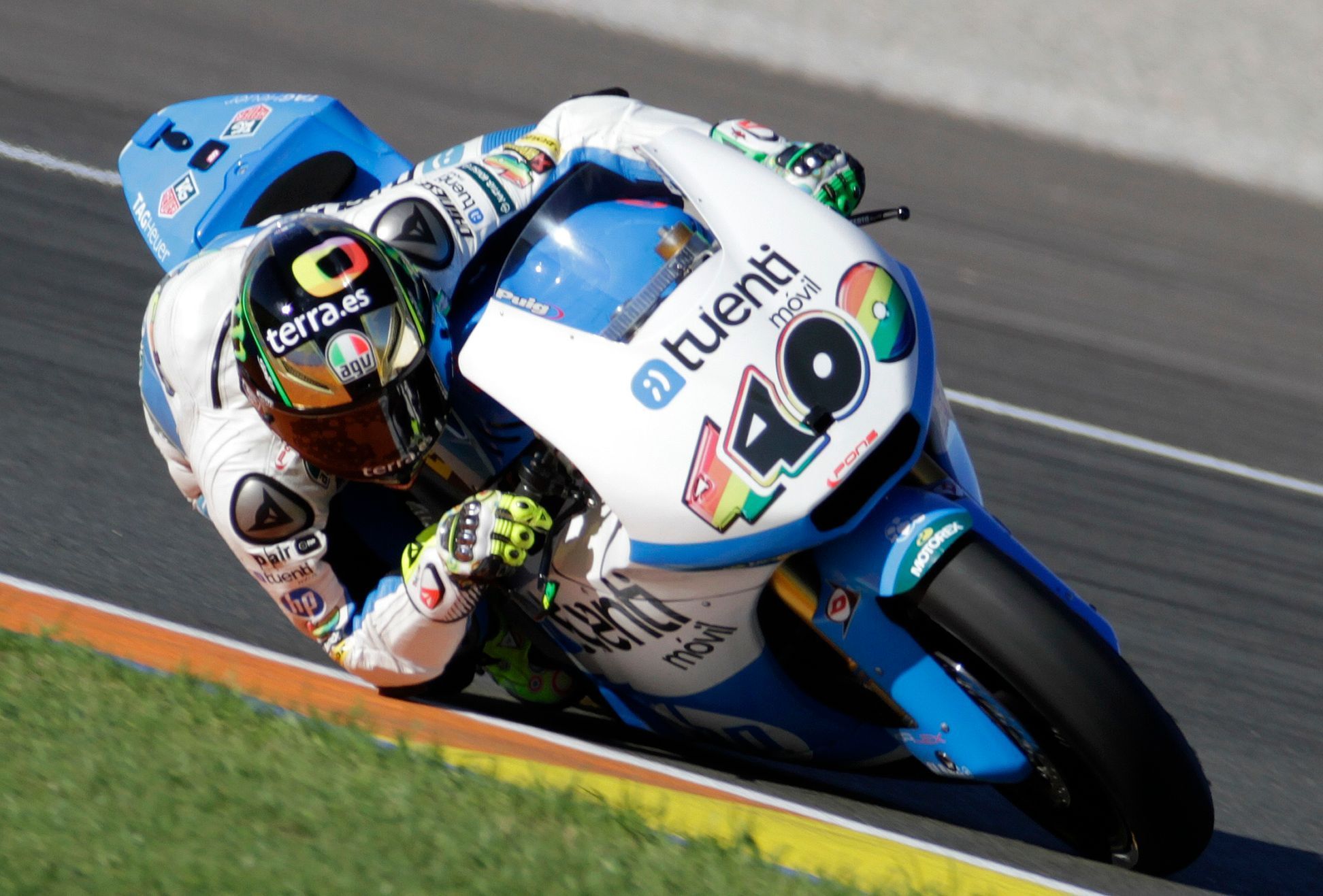 World Champion Kalex Moto 2 rider Pol Espargaro during the qualifying session ahead of the Valencia Motorcycle Grand Prix in Cheste, near Valencia