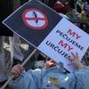 Demonstrace proti povinnému očkování