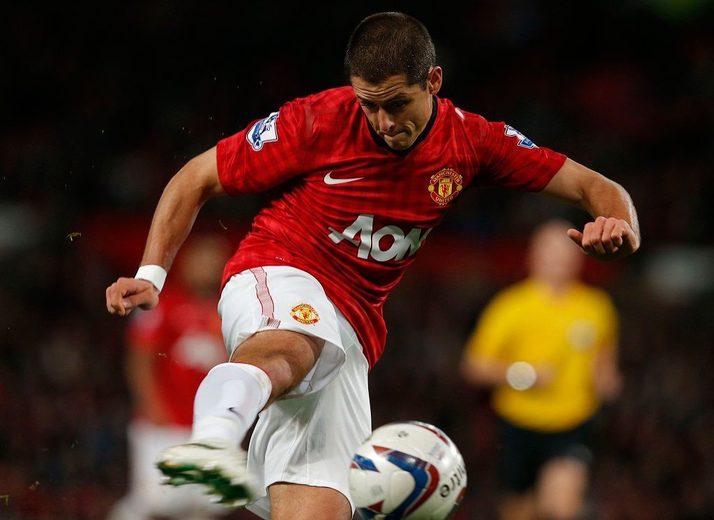 Manchester United vs. Newcastle, anglický ligový pohár - Javier Hernandez