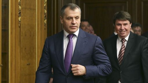 Předseda krymského parlamentu Vladimir Konstantinov
