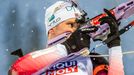 biatlon, MS 2019 v Östersundu, smíšená štafeta, Vetle Sjaastad Christiansen coby finišmen vítězného Norska