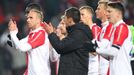 SL, Slavia-Brno: radost Slavie po zápase