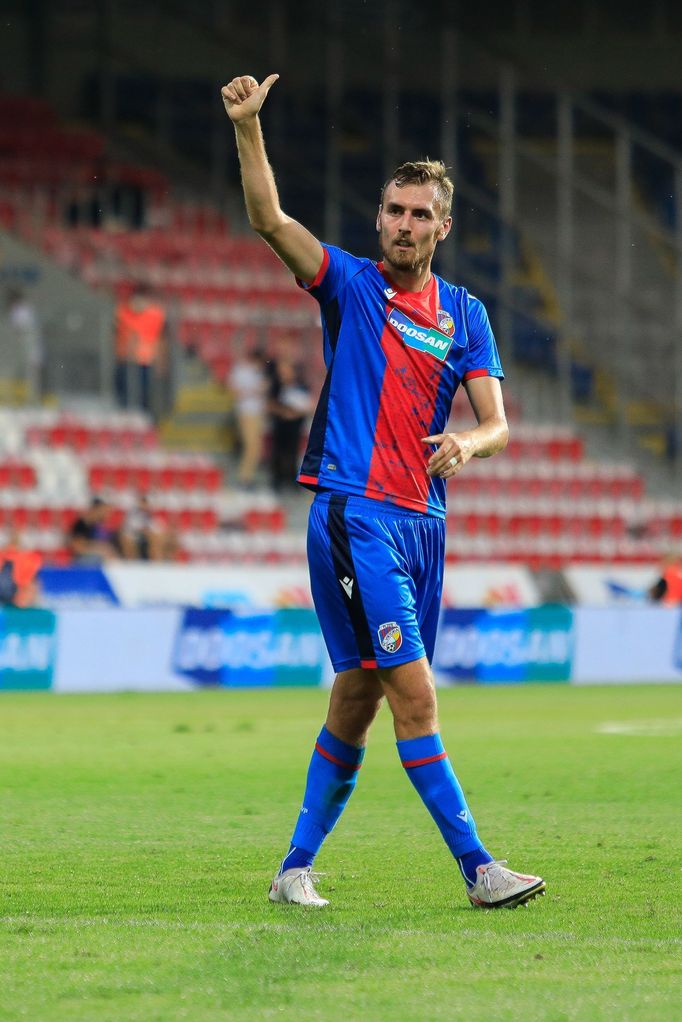 Aleš Čermák v zápase Evropské konferenční ligy Plzeň - Brest