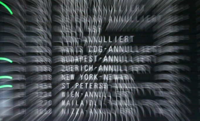 A flight schedule board displays cancelled flights of German air carrier Lufthansa at the Fraport airport in Frankfurt, September 4, 2012. Lufthansa passengers face widespread flight disruption after cabin crew representatives said they continue a series of strikes over pay and cost-cutting measures at Germany's largest airline. The UFO union, which represents around two-thirds of Lufthansa's 19,000 cabin crew, late on Thursday called on its members to strike from 0400 GMT to 1500 GMT on Tuesday in Frankfurt and Berlin's Tegel airport from 0300-1100 GMT. REUTERS/Kai Pfaffenbach (GERMANY - Tags: BUSINESS EMPLOYMENT CIVIL UNREST TRANSPORT TPX IMAGES OF THE DAY)