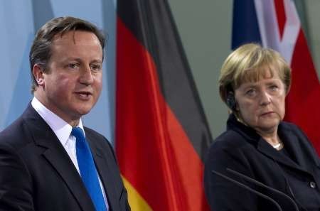 Německo: Kancléřka Merkelová a britský premiér Cameron