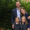 španělský princ Felipe a princezna Letizia s dcerami