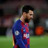 Lionel Messi po zápase LM Barcelona - Slavia Praha