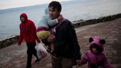 Afghánští uprchlíci na cestě na řecký ostrov Lesbos