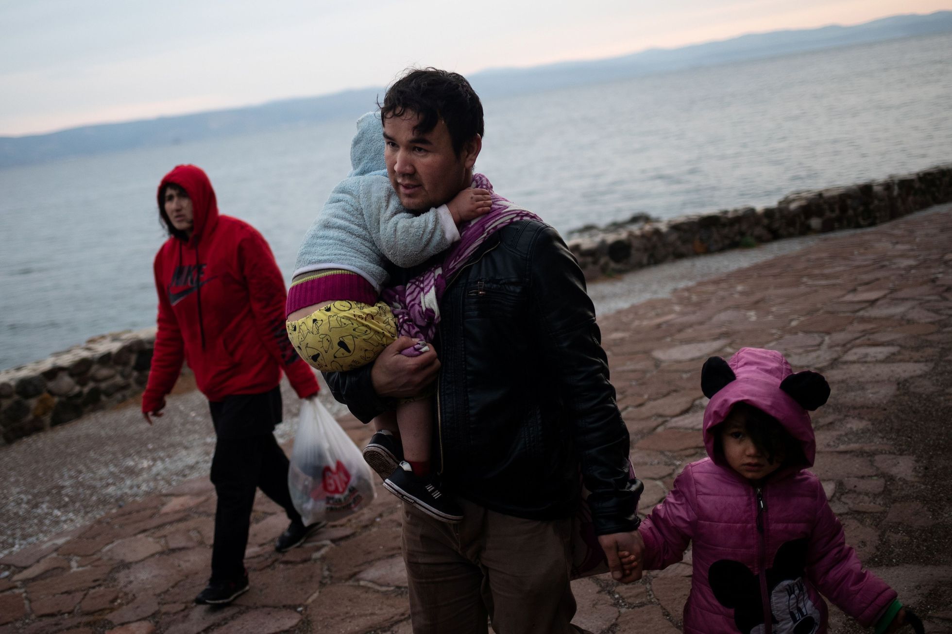 Afghánští uprchlíci na cestě na řecký ostrov Lesbos