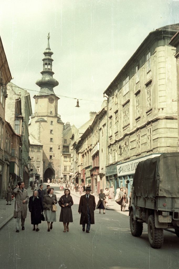 Michalská ulice v Bratislavě. Rok 1959