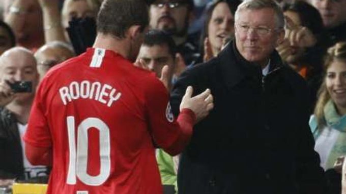 Wayne Rooney i kouč Ferguson mohli být spokojeni