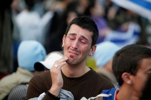 MS: Nizozemsko - Uruguay (radost, smutek)