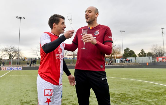 Silvestrovské derby 2019, Rudolf Skácel a Jan Koller