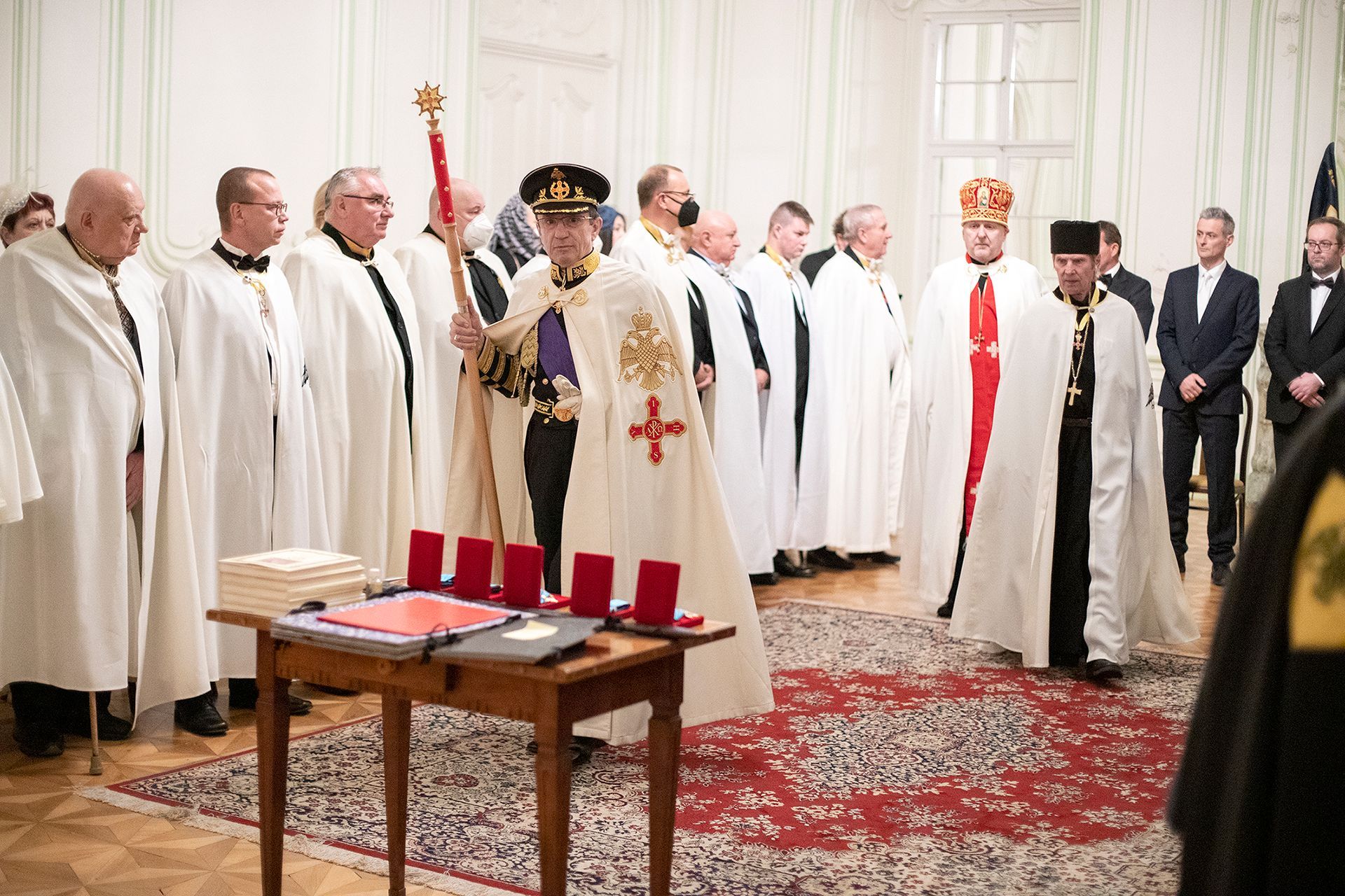 Setkání Freimannova Rytířského řádu sv. Konstantina a Heleny v Teplicích v prosinci 2021.