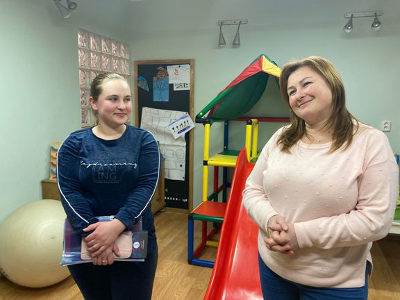 Maria a její dcera Iryna děkují s velkou vděčností za to, jak ženy v Litomyšli pomáhají Ukrajincům.