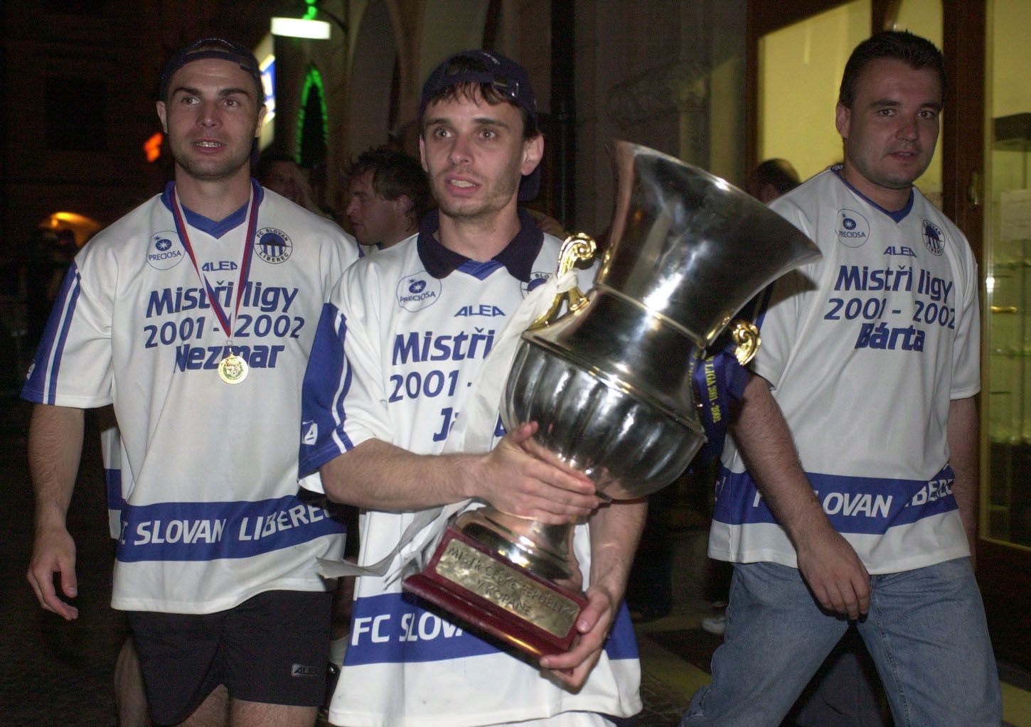 Liberecké oslavy titulu v roce 2002: Nezmar, Janů