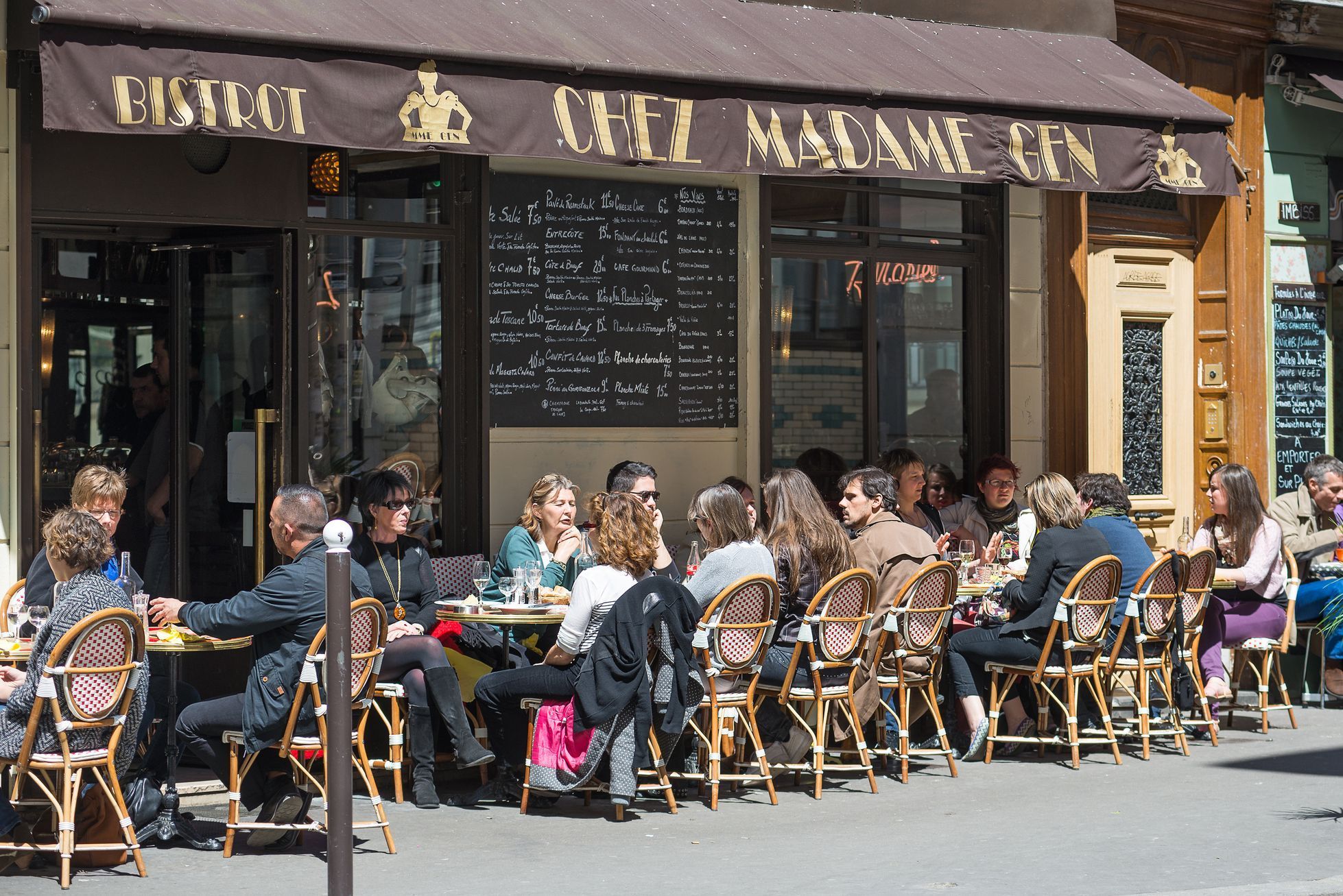 Pařížské bistro, ilustrační foto