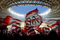 Spartaku Moskva hrozí po utkání Ligy mistrů v Mariboru pokuta za vhozenou světlici