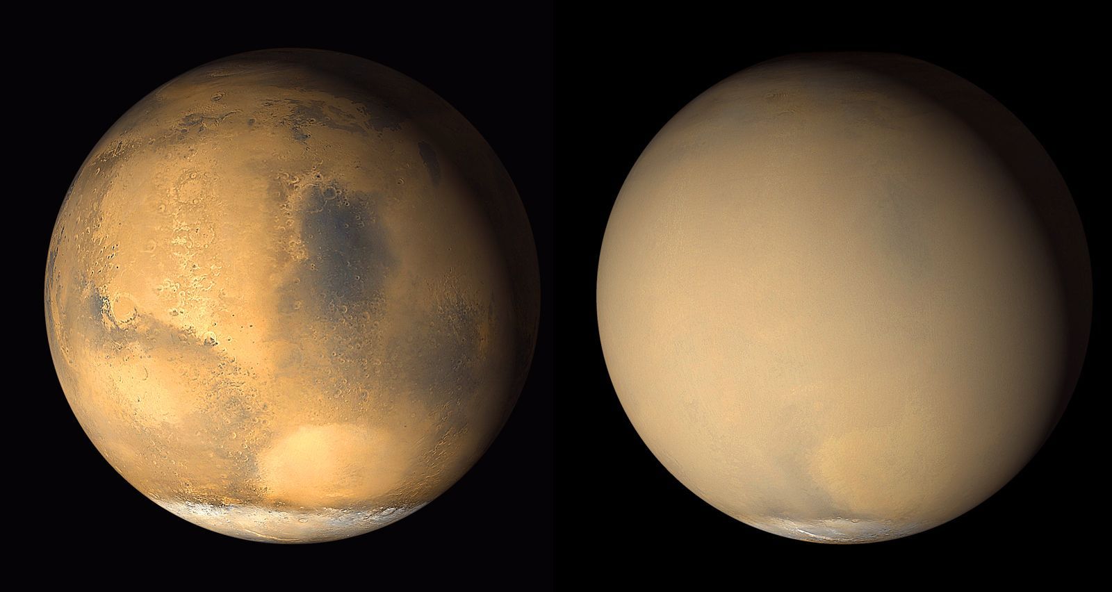 Mars - písečná bouře