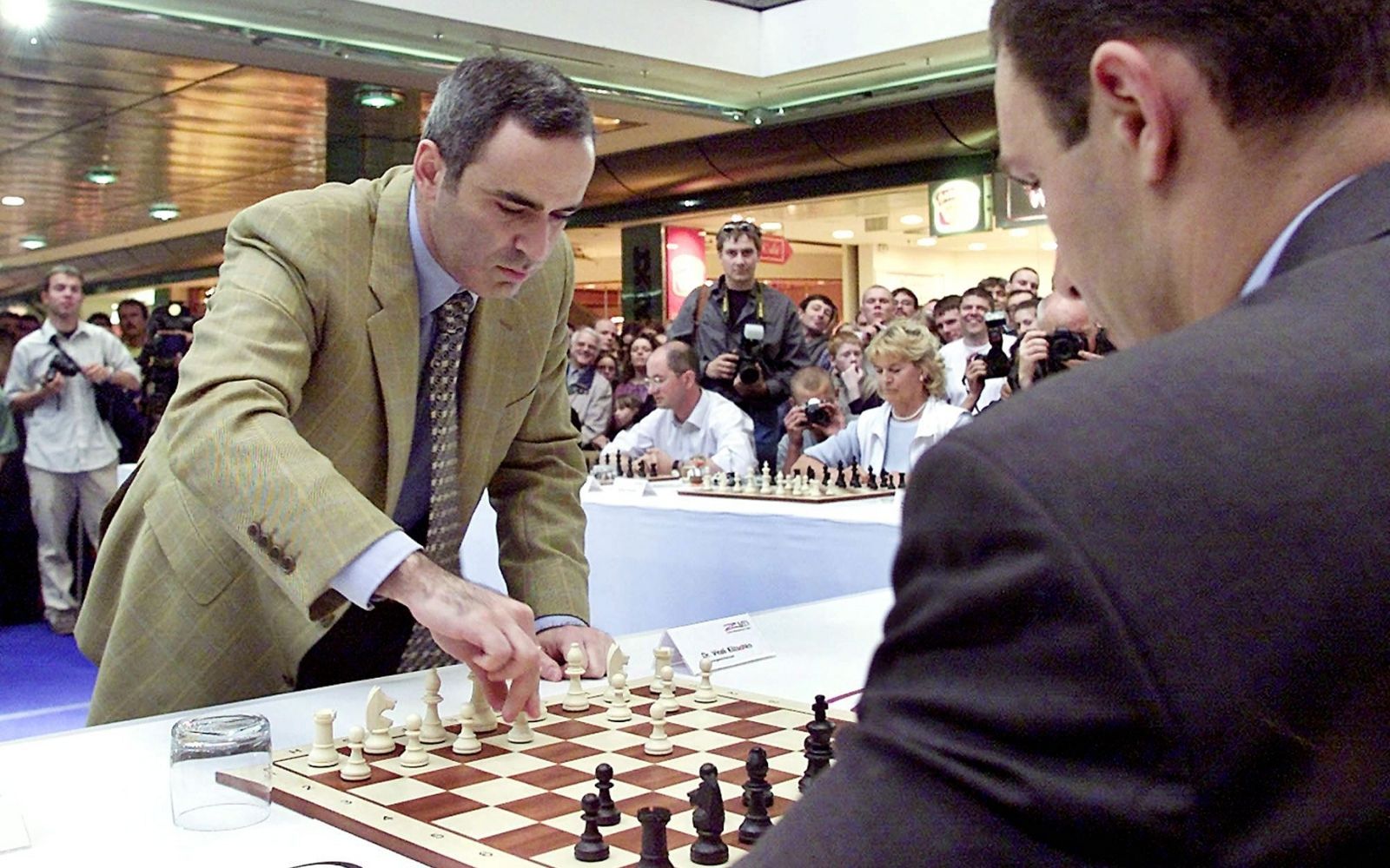 Vitalij Kličko s Garrim Kasparovem