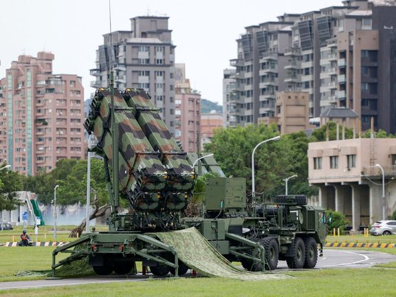 Systém protivzdušné obrany Patriot při vojenském cvičení na Tchaj-wanu.