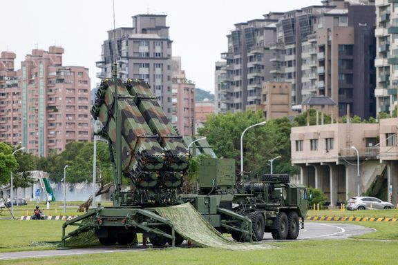 Systém protivzdušné obrany Patriot při vojenském cvičení na Tchaj-wanu.