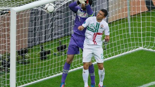Česko - Portugalsko ve čtvrtfinále Eura 2012.