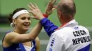 Fed Cup, ČR-Francie Lucie Šafářová a Petr Pála