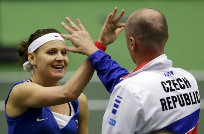 Fed Cup, ČR-Francie Lucie Šafářová a Petr Pála