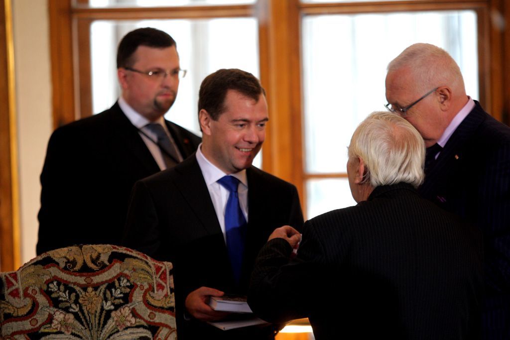 Dmitrij Medvěděv v Praze. Den druhý