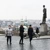 Zasněžená Praha, sníh, panorama, zima, leden 2021, pandemie, koronavirus