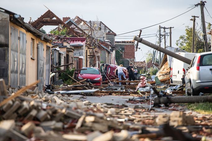 Následky tornáda, Moravská Nová Ves, 25.6. 2021