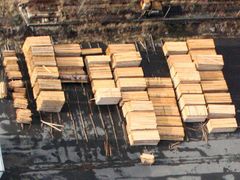 Zužitkovat kalamitní dřevo je náročnější než standardní lesní těžba. Na snímku dřevozpracující závod ve Strážově.