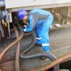 Zavážení paliva k čerpací stanici Shell
