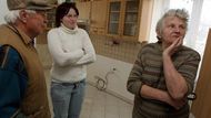 Proto letos udělali, co mohli, aby se na povodeň připravili - pohled do kuchyně s odmontovanou kuchyňskou linkou.