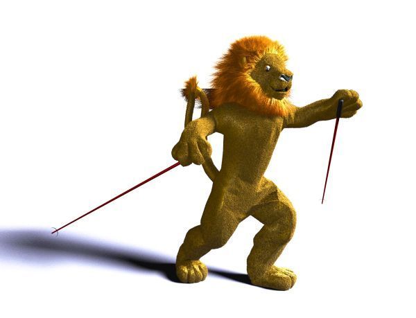 Maskot MS Liberec - motiv Lev.