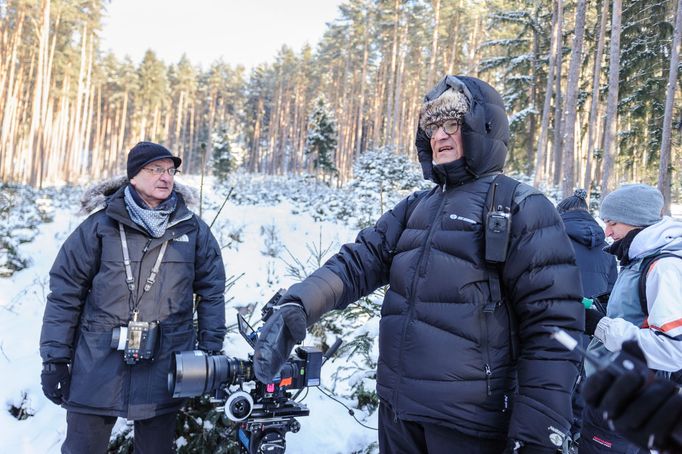 Jan Svěrák, natáčení filmu Po strništi bos.