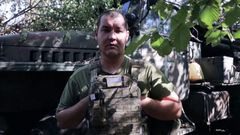 ukrajinský voják u Bachmutu